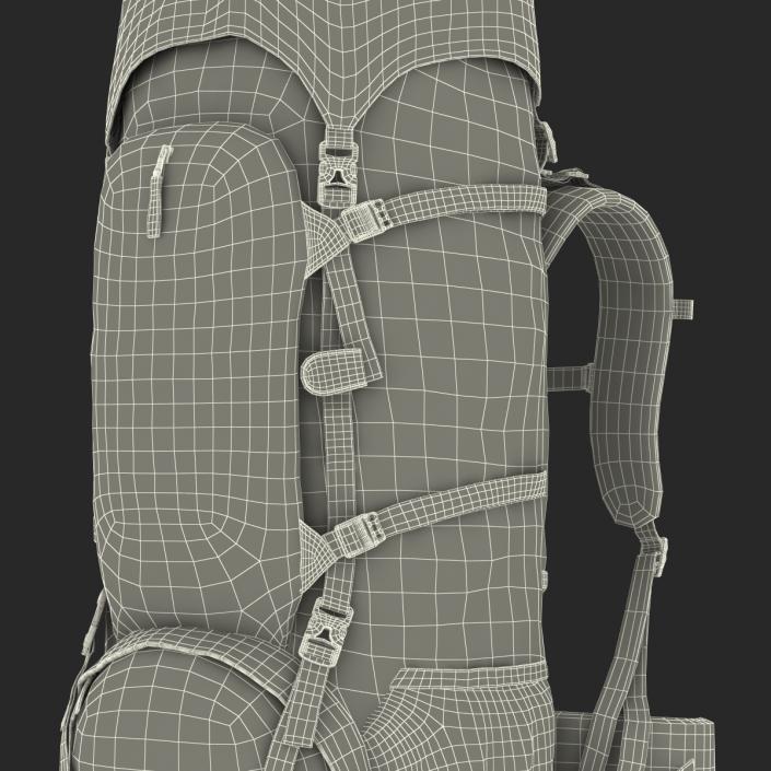 Large Camping Backpack 3D