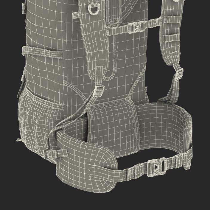 Large Camping Backpack 3D