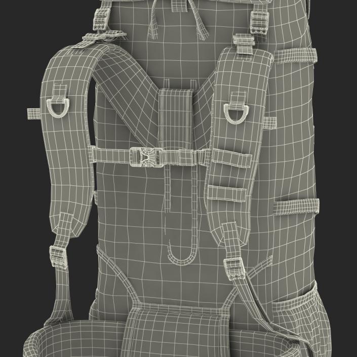 Large Camping Backpack 3D