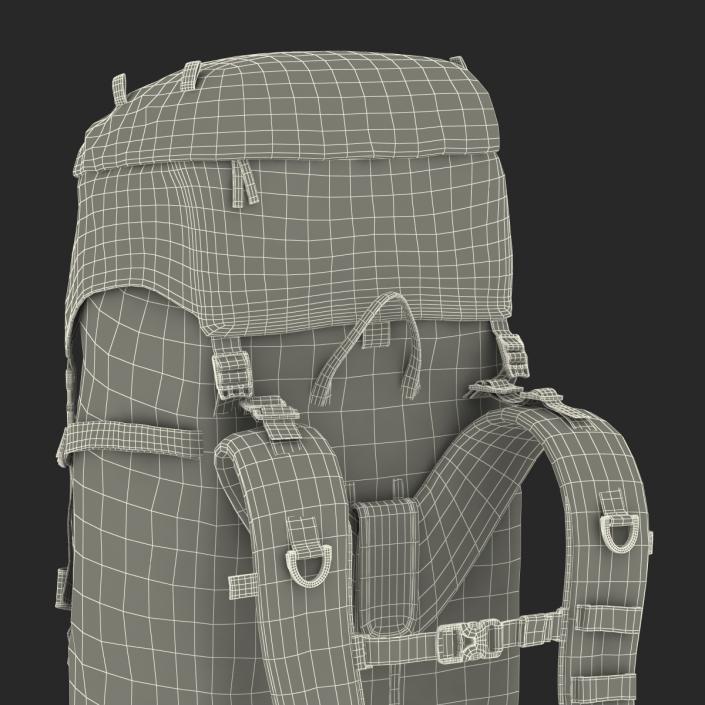 Large Camping Backpack 3D