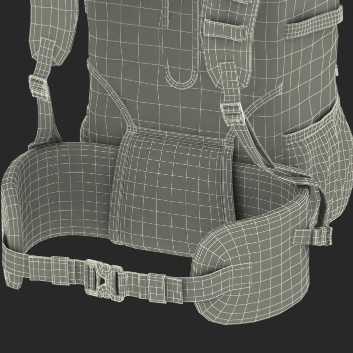 Large Camping Backpack 3D