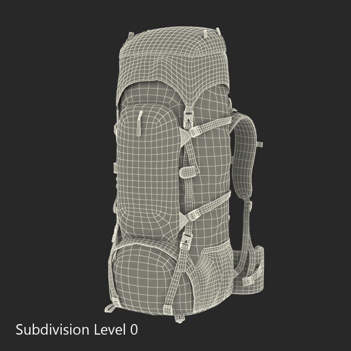 Large Camping Backpack 3D