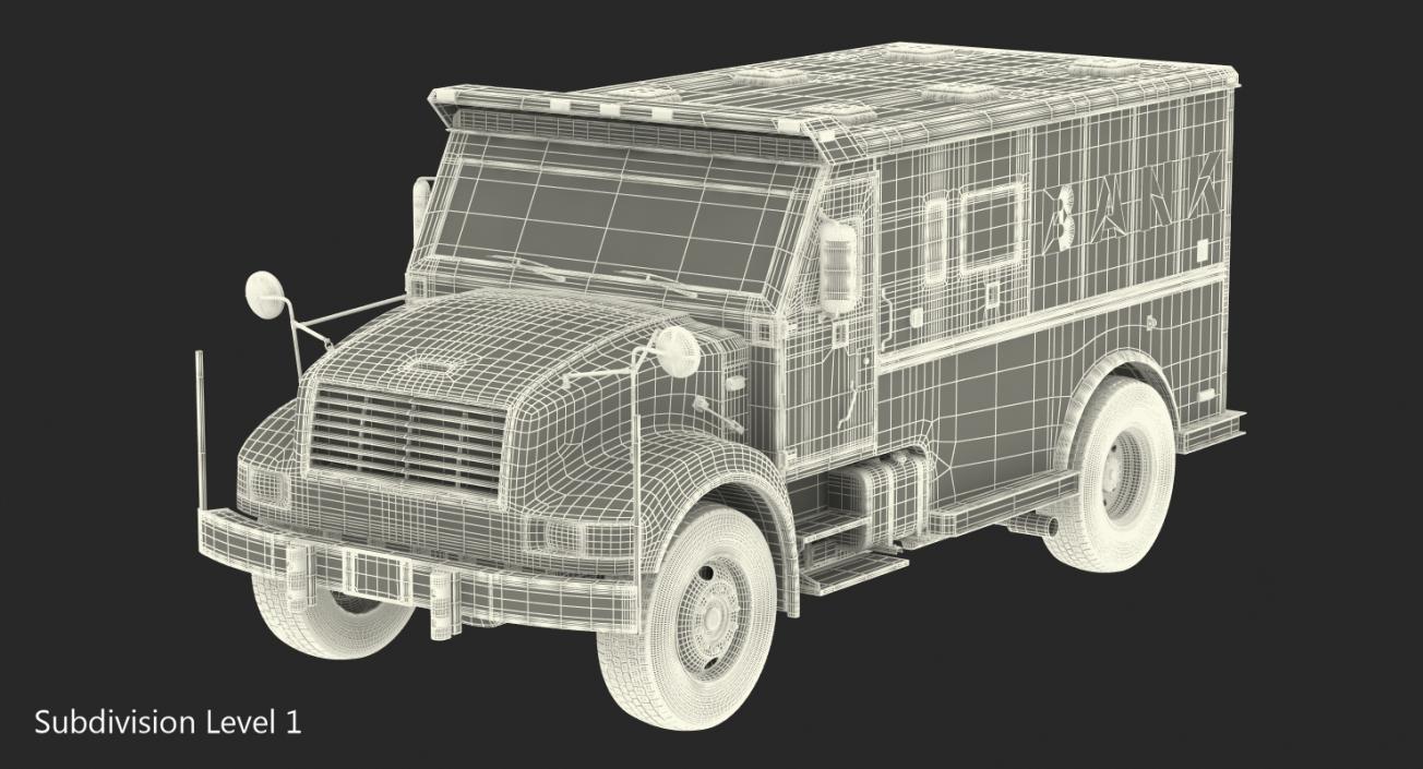 3D Bank Armored Car 2 model