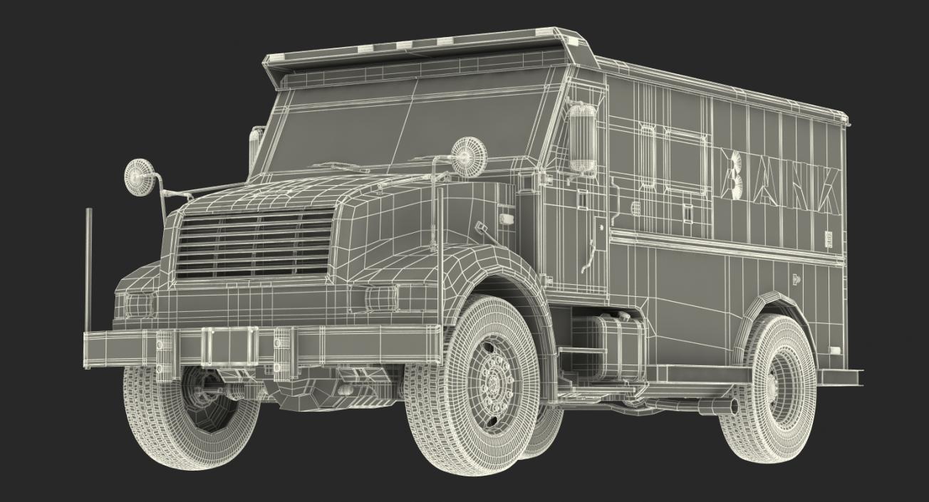 3D Bank Armored Car 2 model