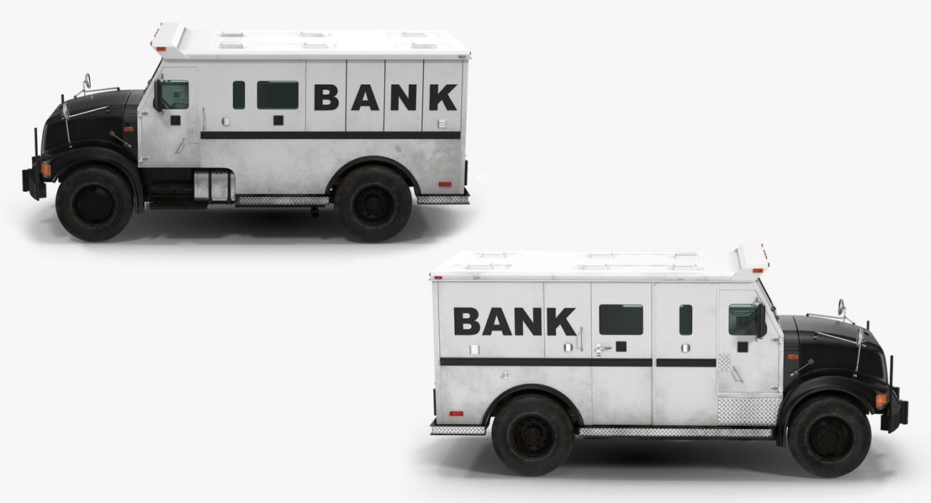 Bank Armored Car 2 Simple Interior 3D model