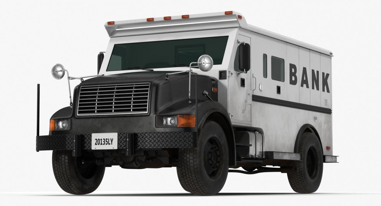 Bank Armored Car 2 Simple Interior 3D model