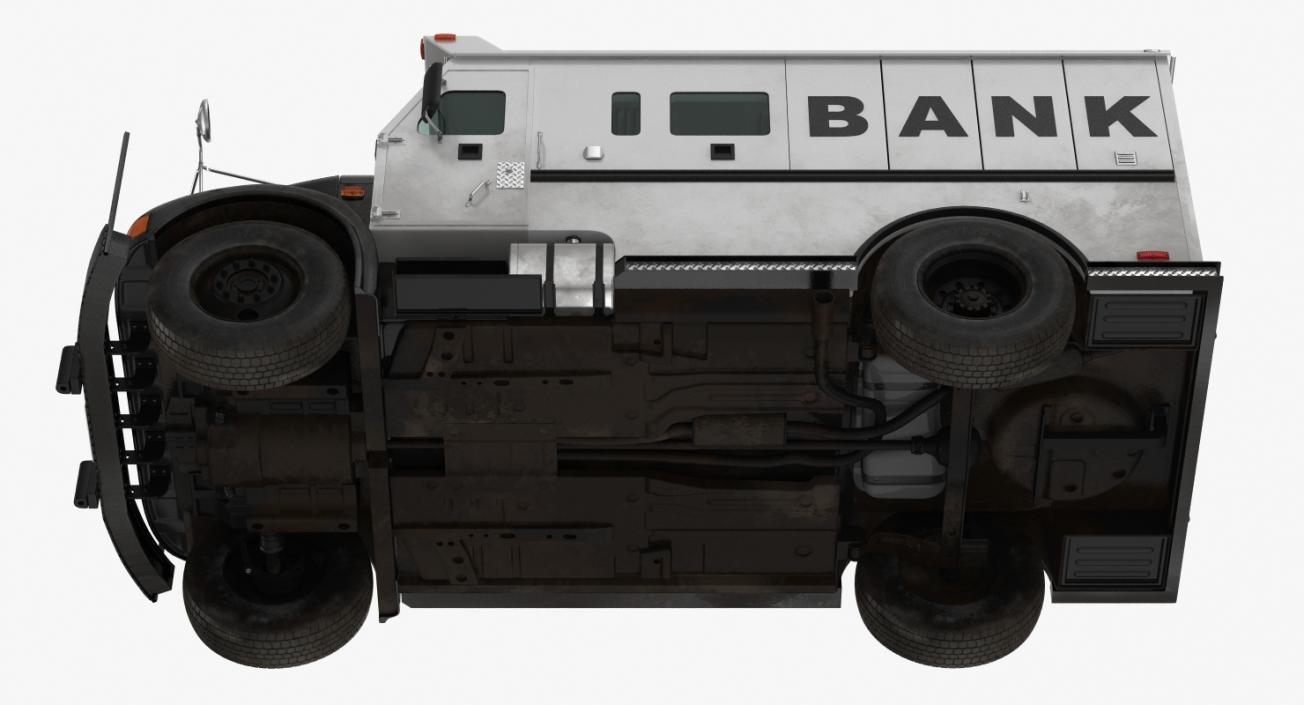 Bank Armored Car 2 Simple Interior 3D model