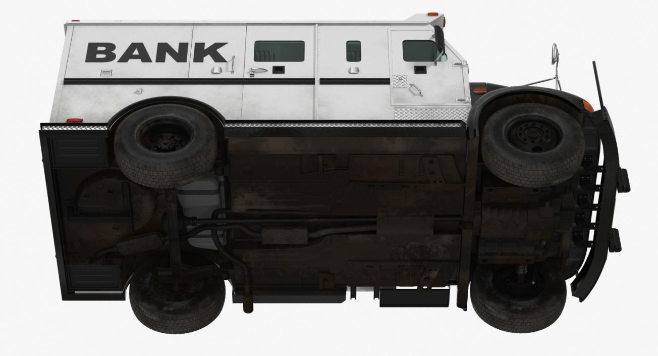 Bank Armored Car 2 Simple Interior 3D model