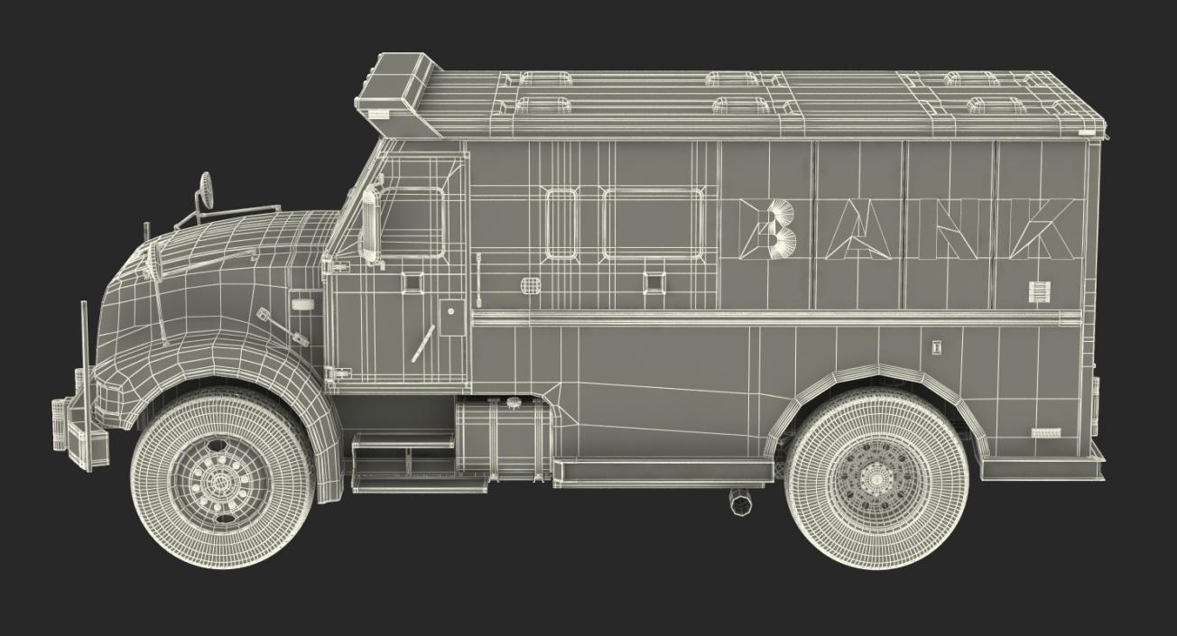 Bank Armored Car 2 Simple Interior 3D model