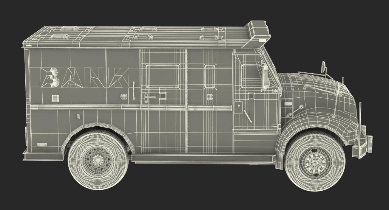 Bank Armored Car 2 Simple Interior 3D model