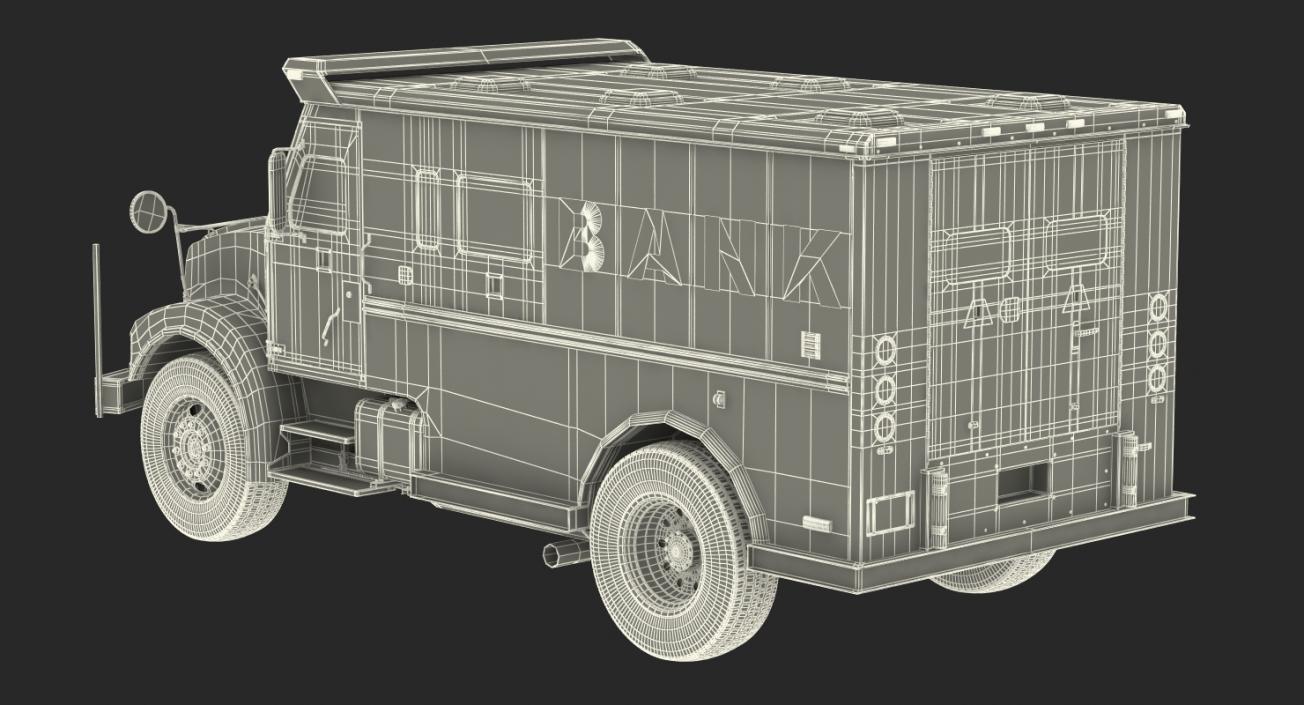 Bank Armored Car 2 Simple Interior 3D model