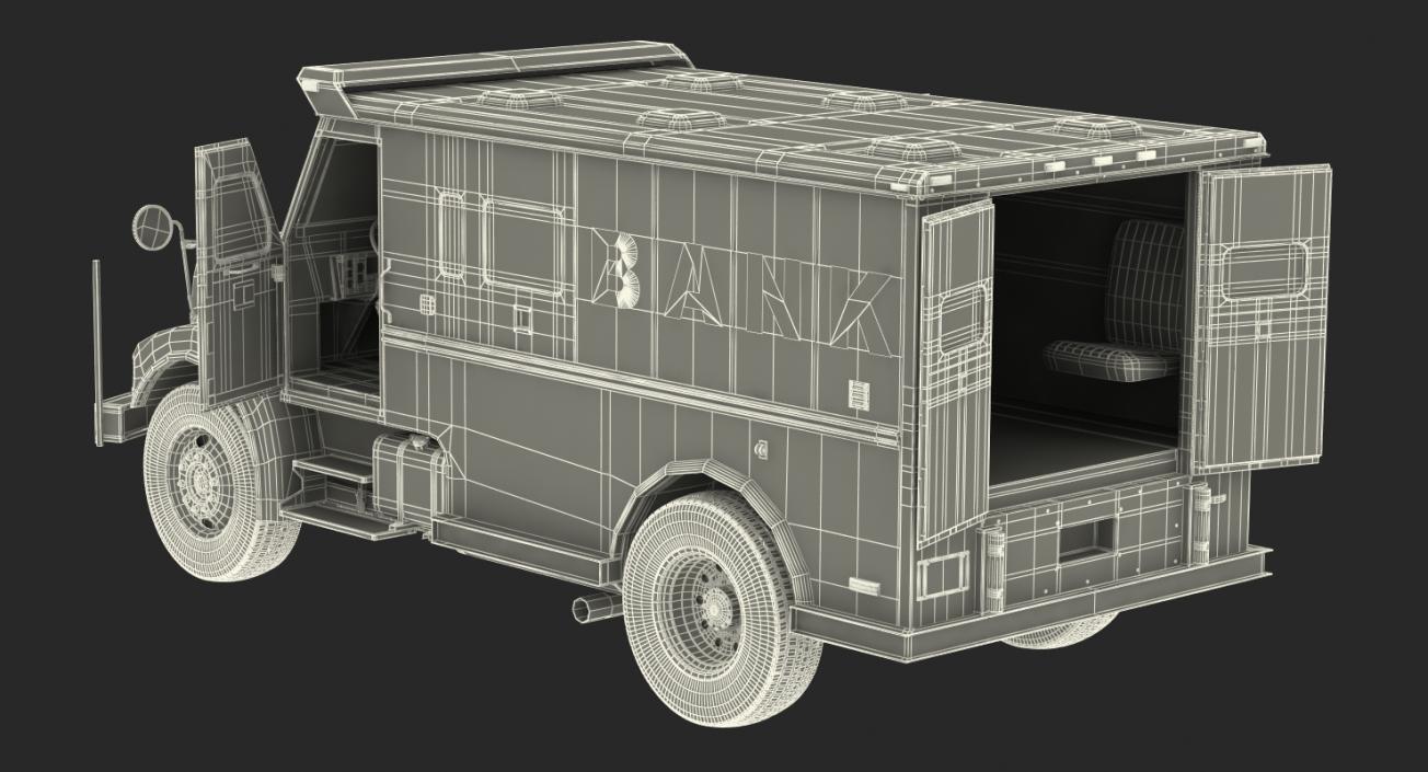 Bank Armored Car 2 Simple Interior 3D model