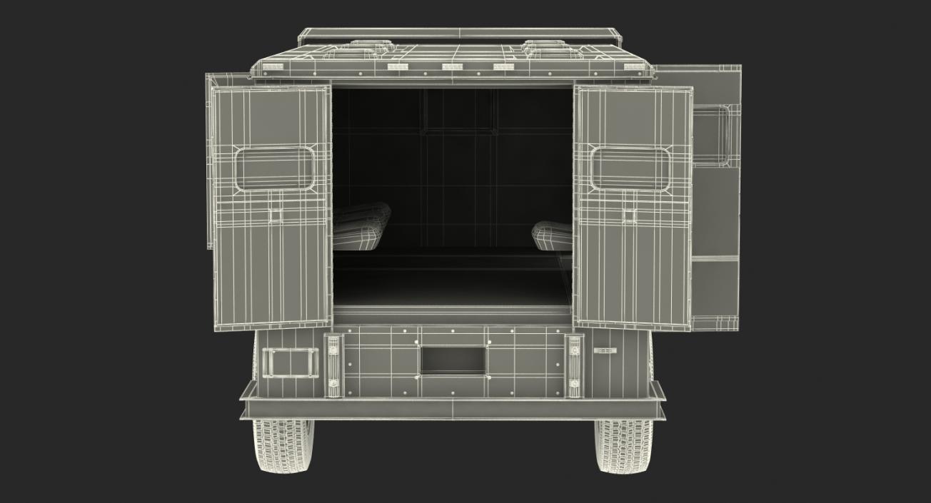 Bank Armored Car 2 Simple Interior 3D model