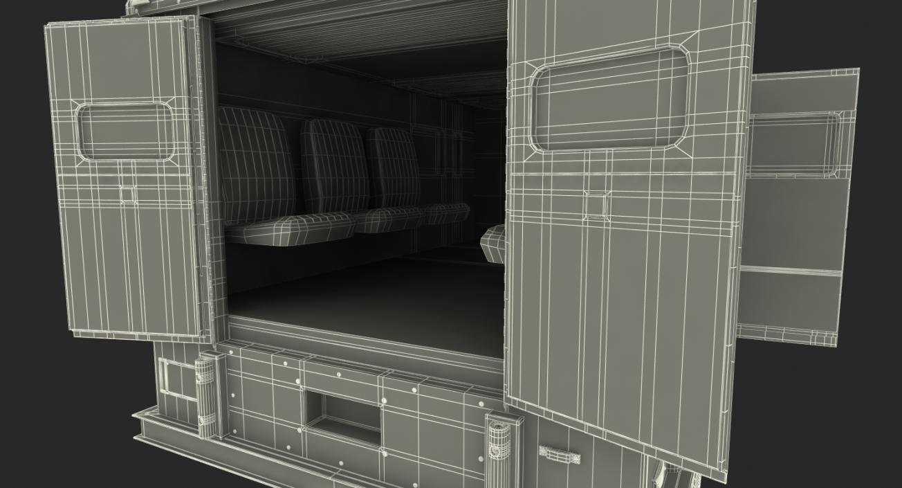 Bank Armored Car 2 Simple Interior 3D model