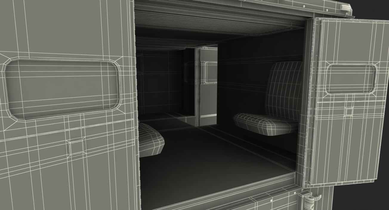 Bank Armored Car 2 Simple Interior 3D model