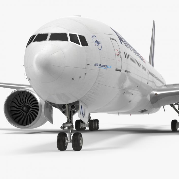 Boeing 777 8x Air France 3D model