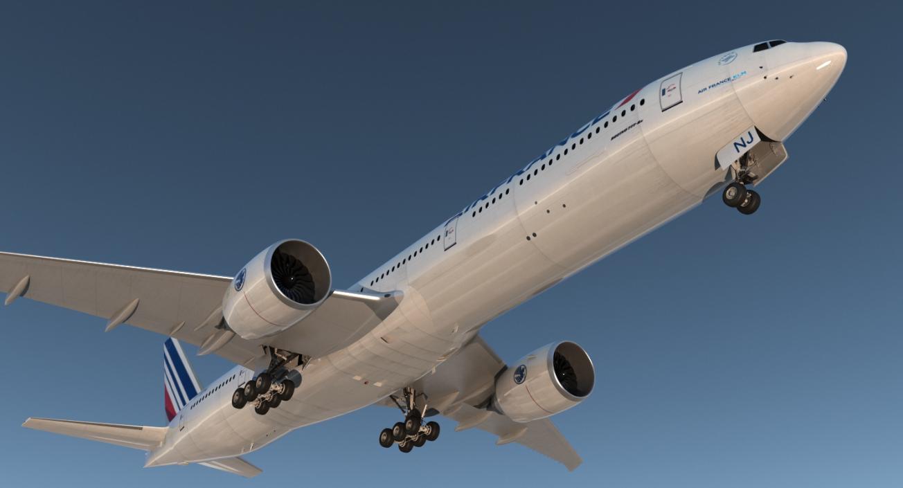 Boeing 777 8x Air France 3D model