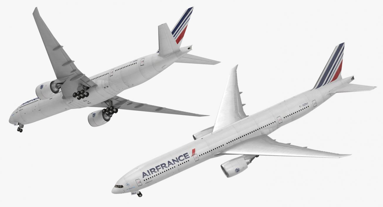 Boeing 777 8x Air France 3D model