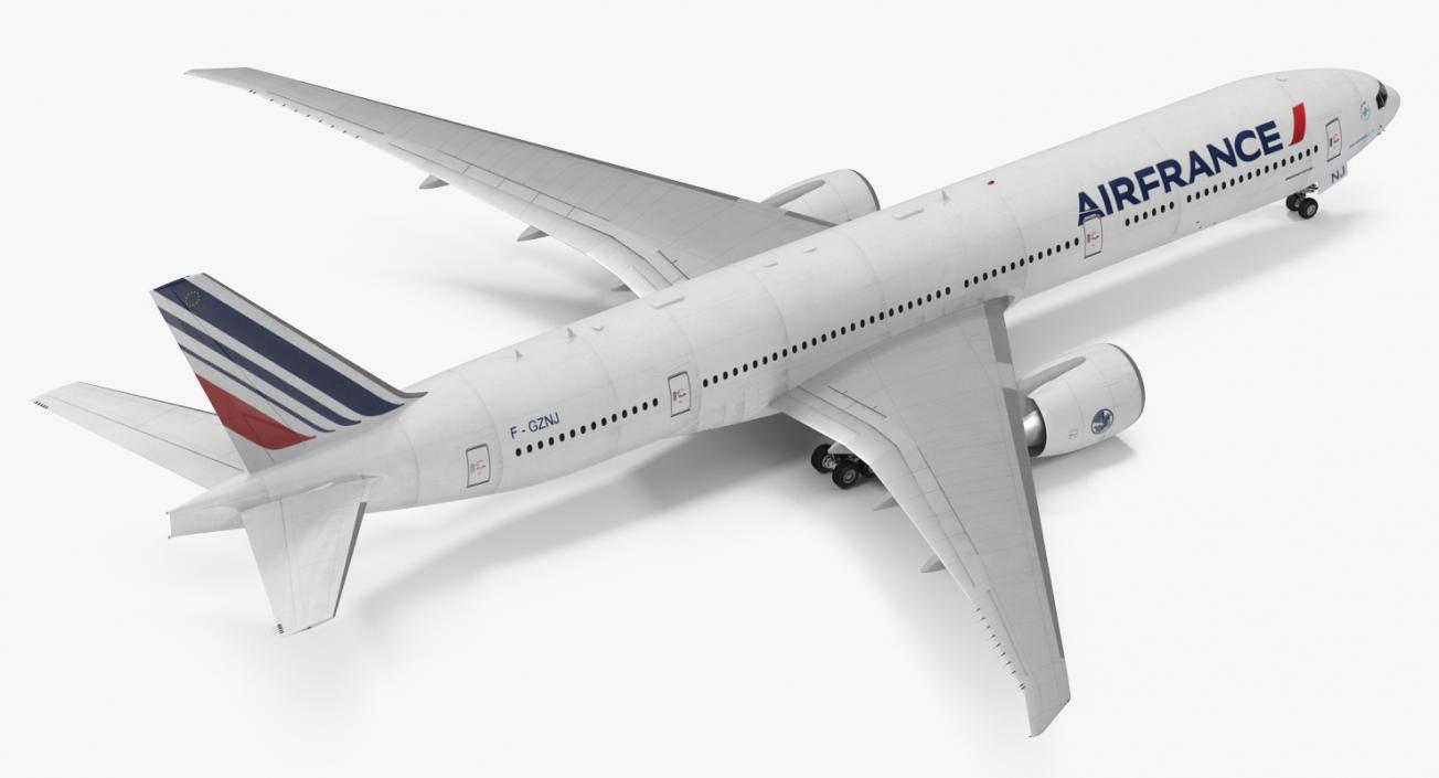 Boeing 777 8x Air France 3D model