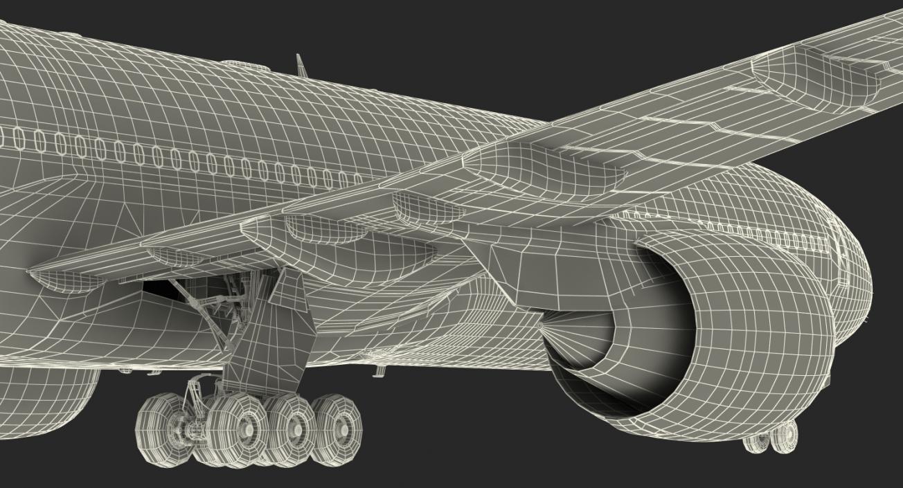 Boeing 777 8x Air France 3D model