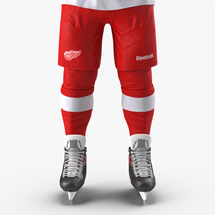 3D Hockey Player Detroit Red Wings