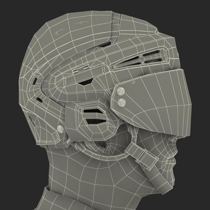 3D Hockey Player Detroit Red Wings