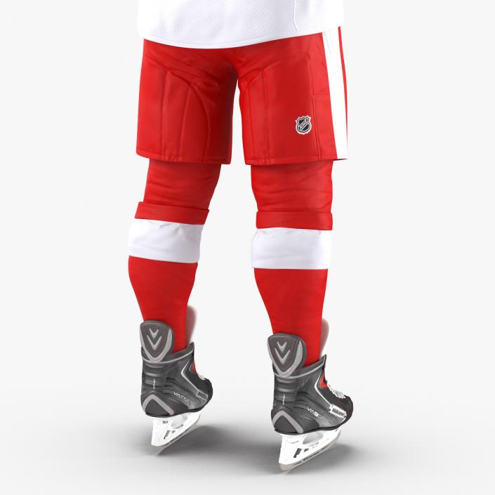 3D Hockey Player Detroit Red Wings Rigged model