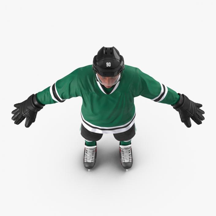 3D Hockey Player Generic