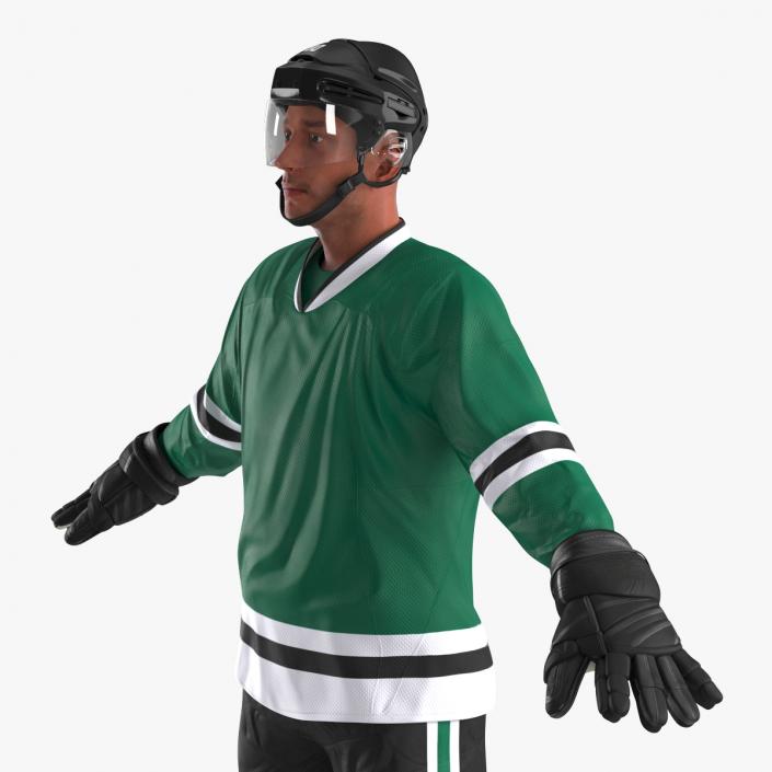 3D Hockey Player Generic