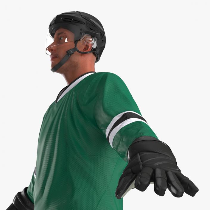 3D Hockey Player Generic