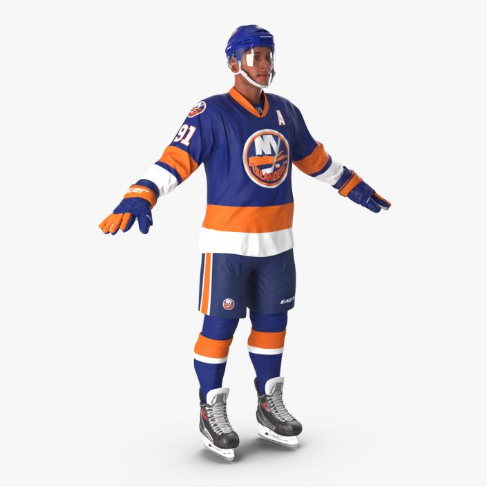 3D model Hockey Player Islanders Rigged