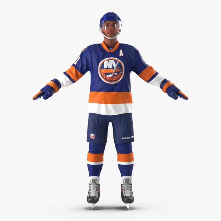 3D model Hockey Player Islanders Rigged