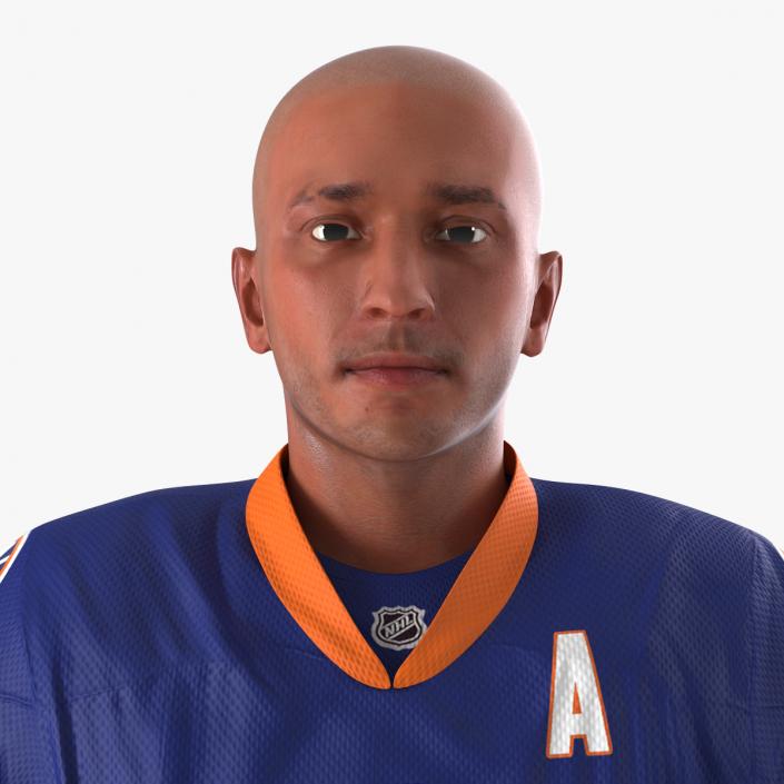 3D model Hockey Player Islanders Rigged