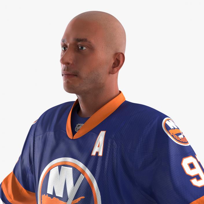 3D model Hockey Player Islanders Rigged