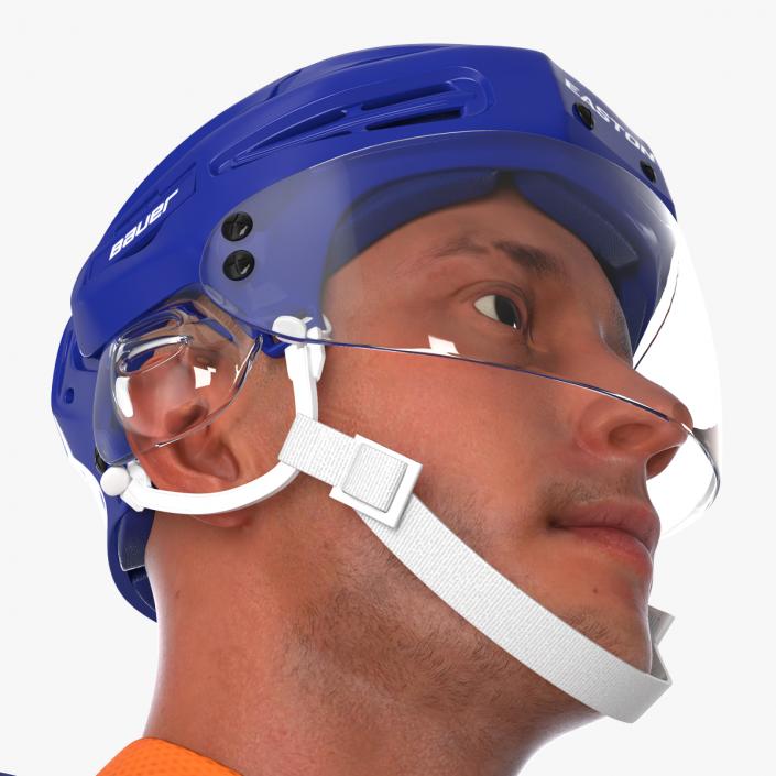 3D model Hockey Player Islanders Rigged