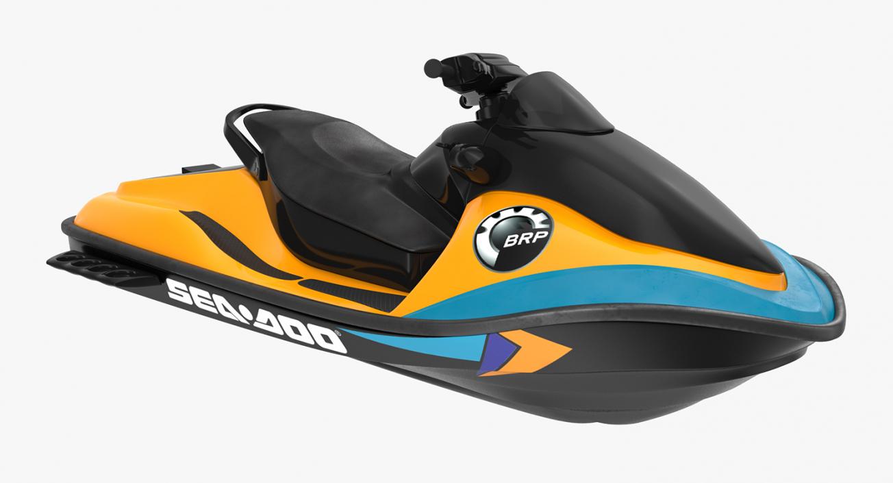 Jet Ski Sea-Doo 2 Rigged 3D model