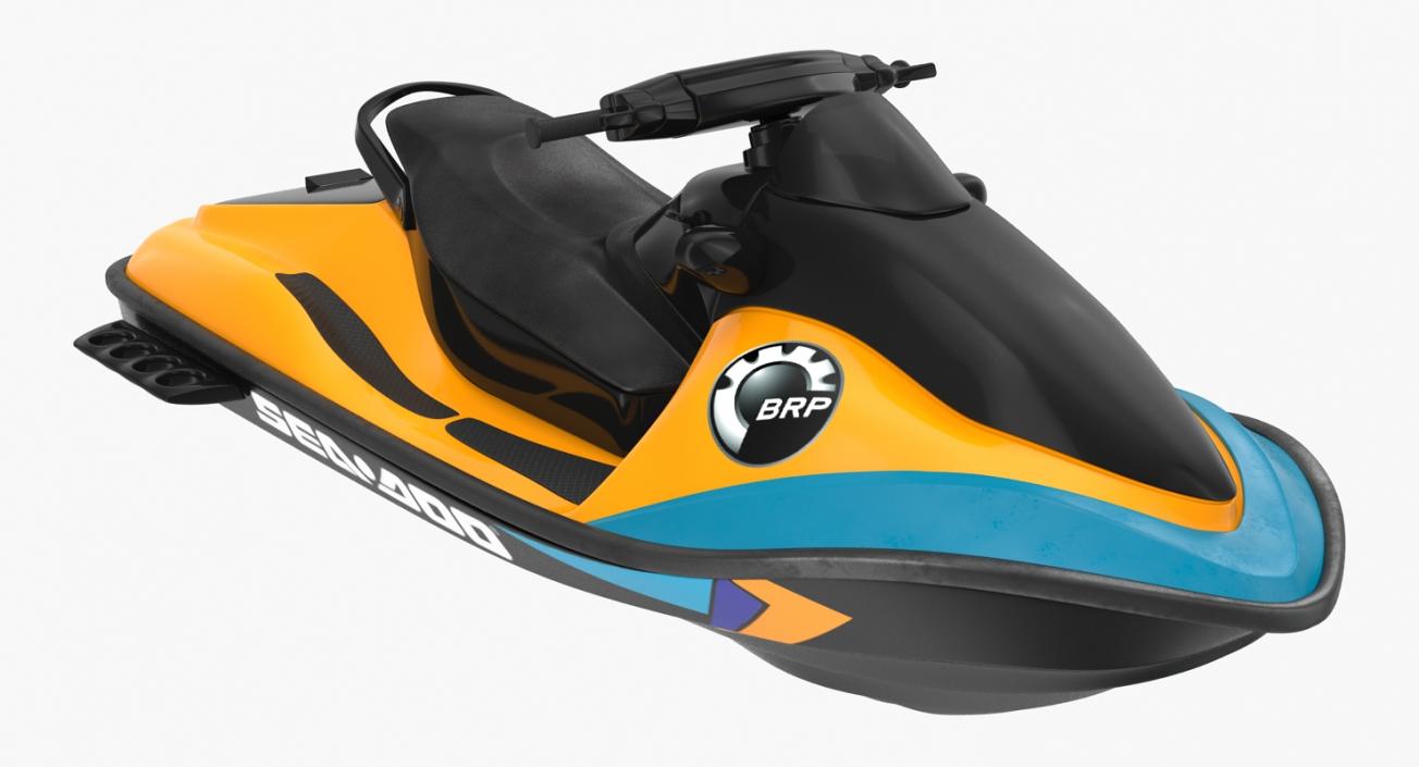 Jet Ski Sea-Doo 2 Rigged 3D model