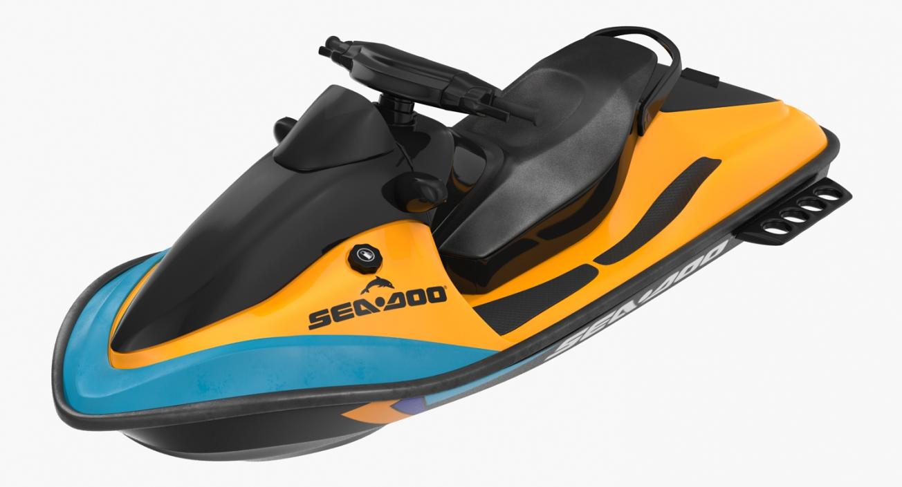 Jet Ski Sea-Doo 2 Rigged 3D model