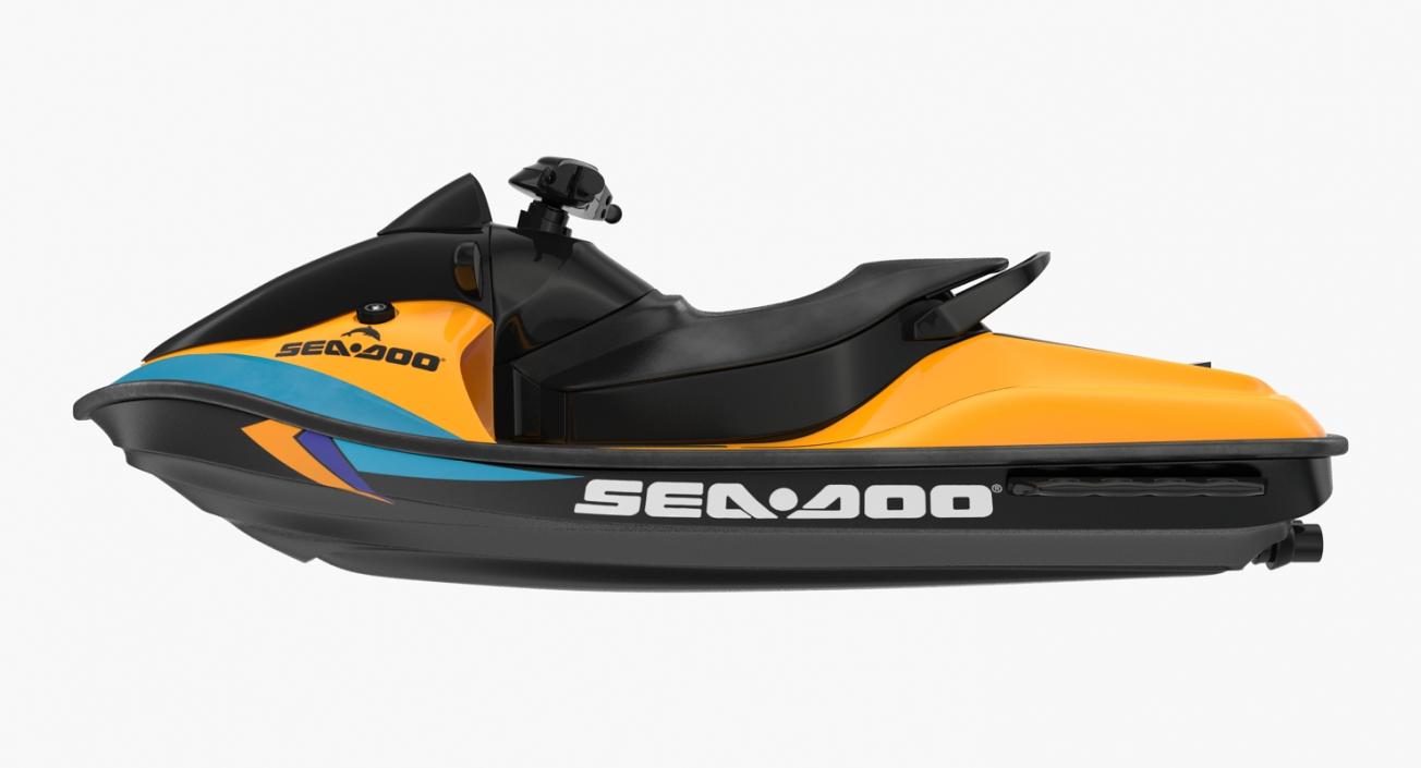 Jet Ski Sea-Doo 2 Rigged 3D model