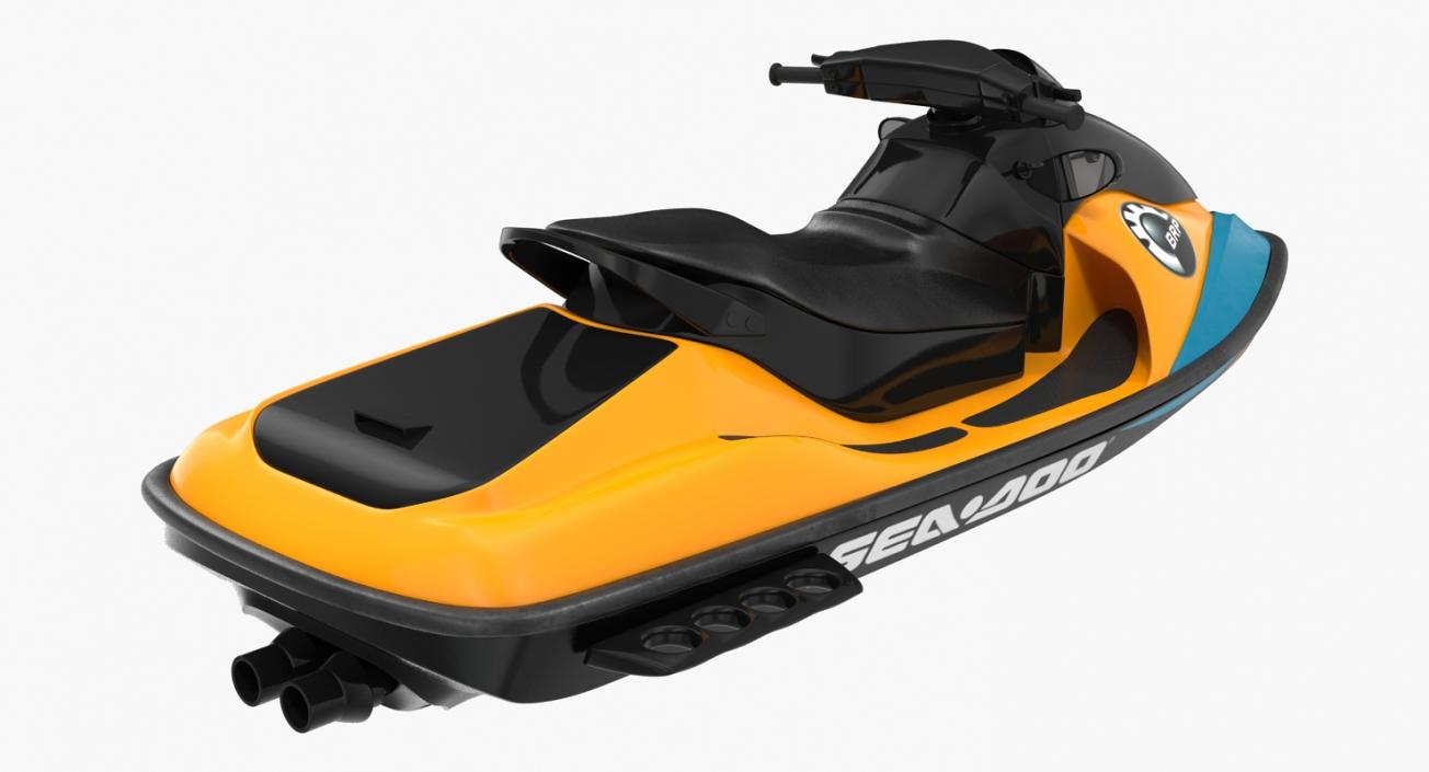 Jet Ski Sea-Doo 2 Rigged 3D model