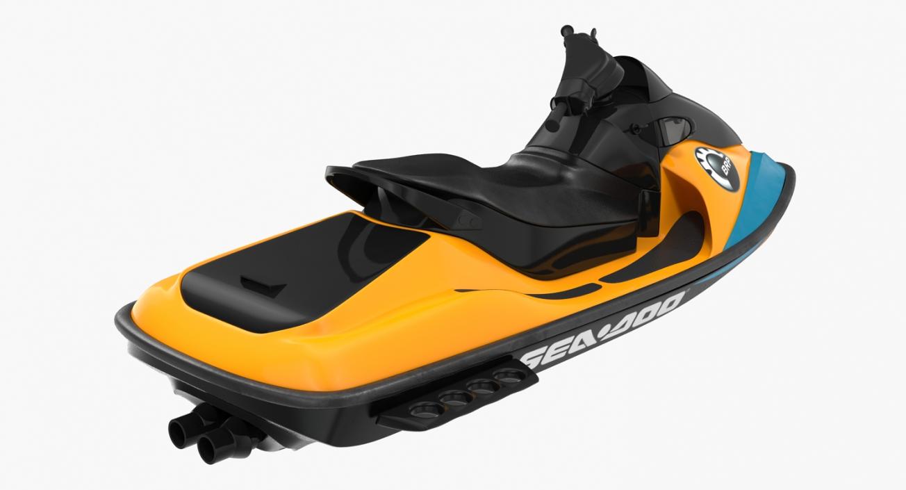 Jet Ski Sea-Doo 2 Rigged 3D model