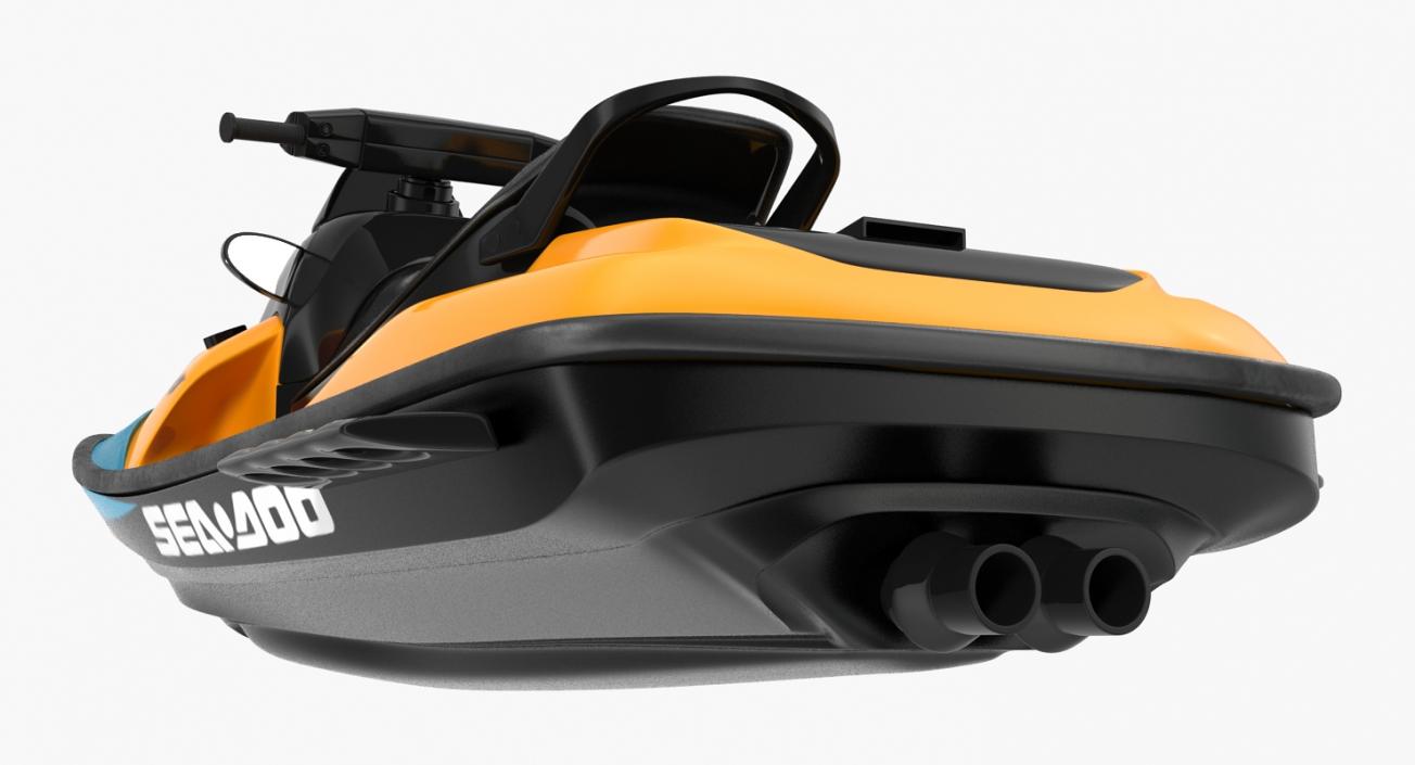 Jet Ski Sea-Doo 2 Rigged 3D model