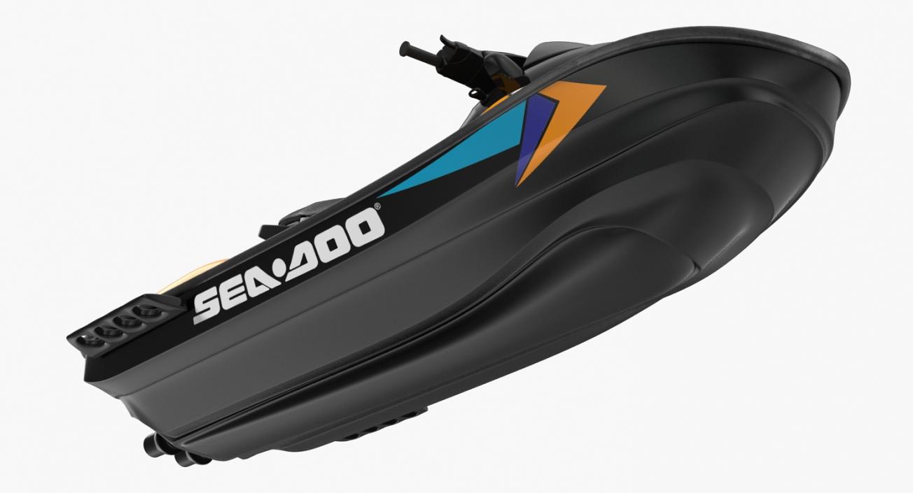 Jet Ski Sea-Doo 2 Rigged 3D model