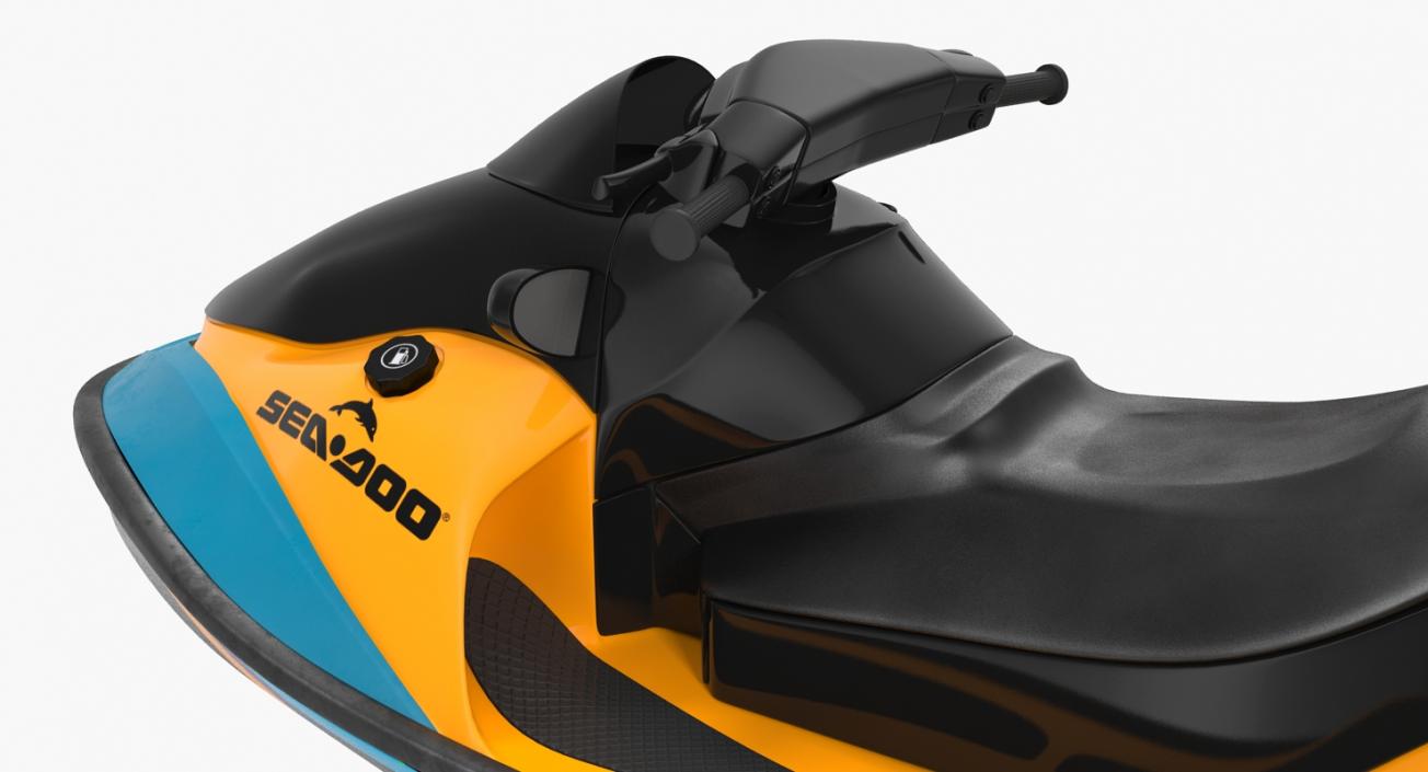 Jet Ski Sea-Doo 2 Rigged 3D model