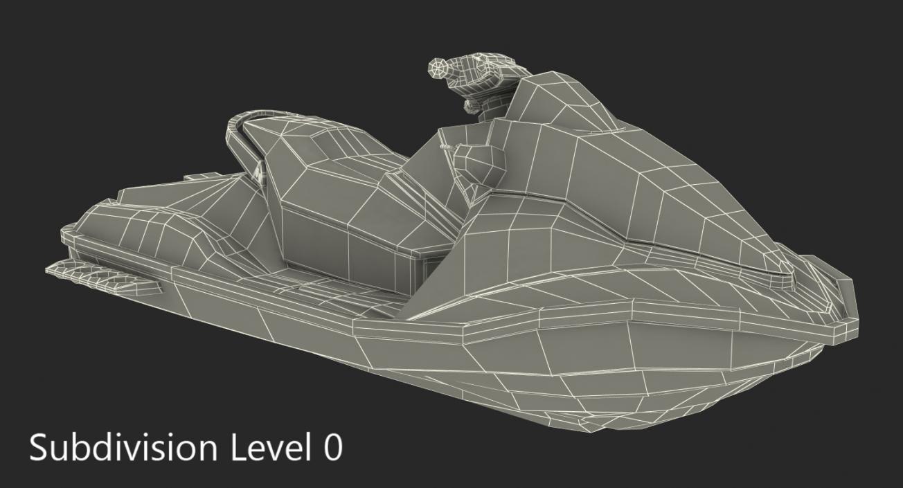 Jet Ski Sea-Doo 2 Rigged 3D model