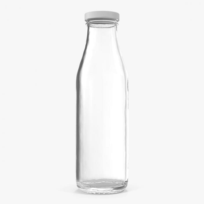 3D model Milk Half Gallon Glass Bottle Empty