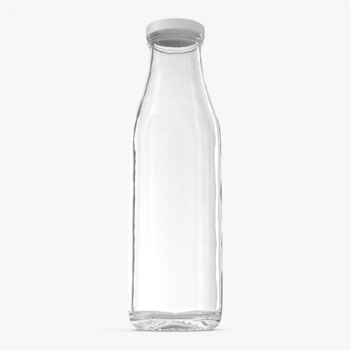 3D model Milk Half Gallon Glass Bottle Empty