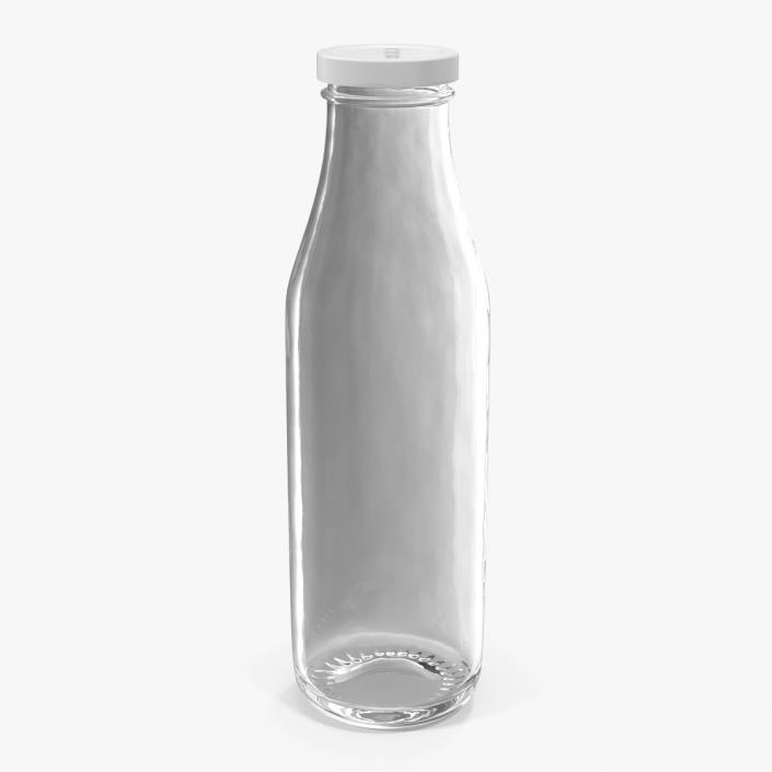 3D model Milk Half Gallon Glass Bottle Empty