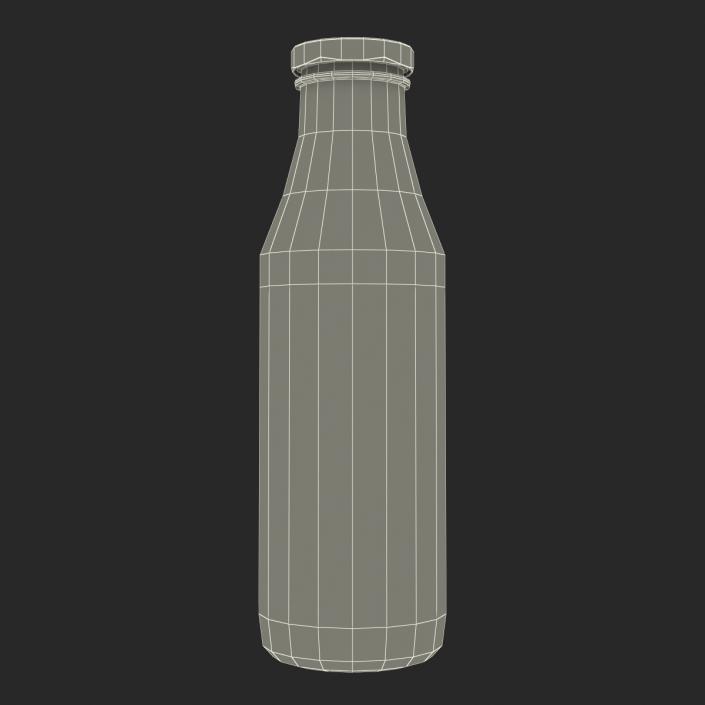 3D model Milk Half Gallon Glass Bottle Empty