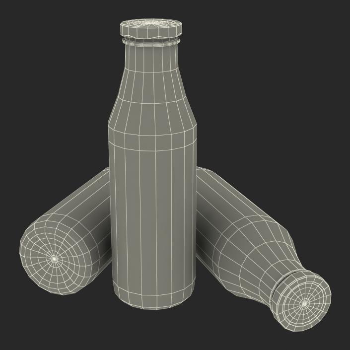 3D model Milk Half Gallon Glass Bottle Empty